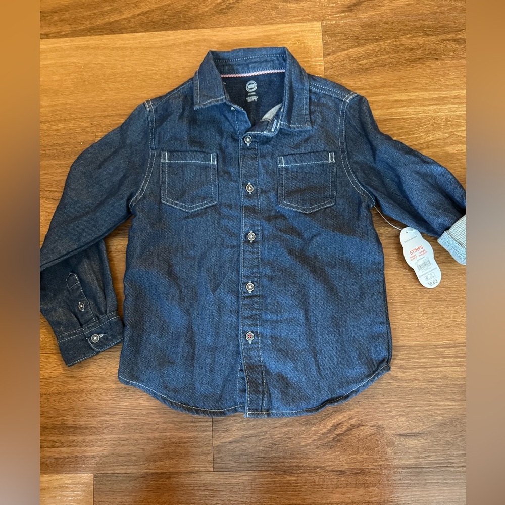 Children’s Denim Button-Up Shirt